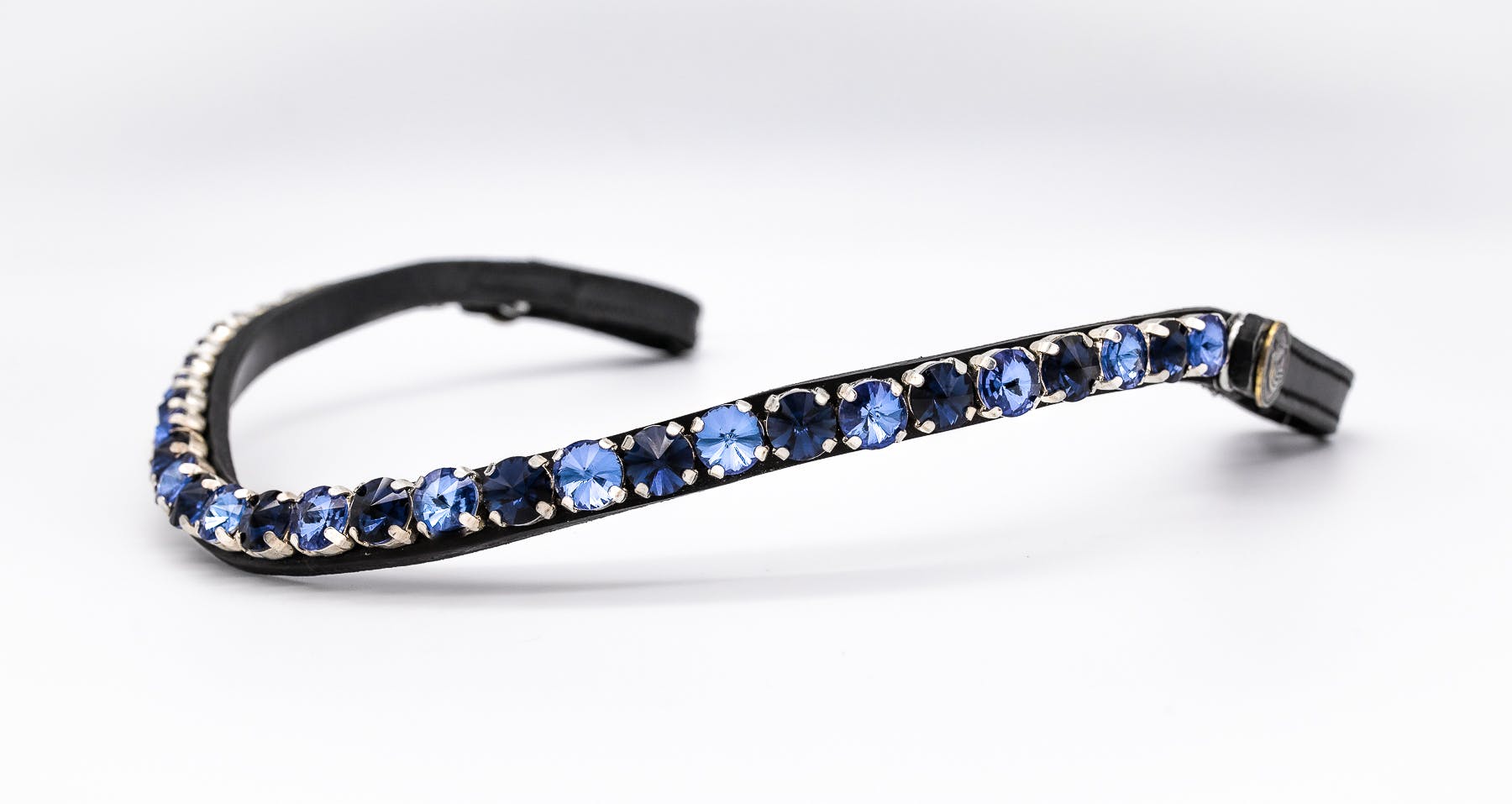 Stirnriemen-Iced-Blue-schwarz